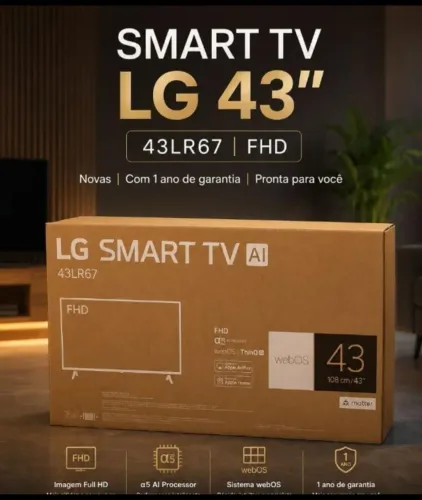 Smart TV LG 43" FHD (43LR67) - LACRADA na Caixa!!!