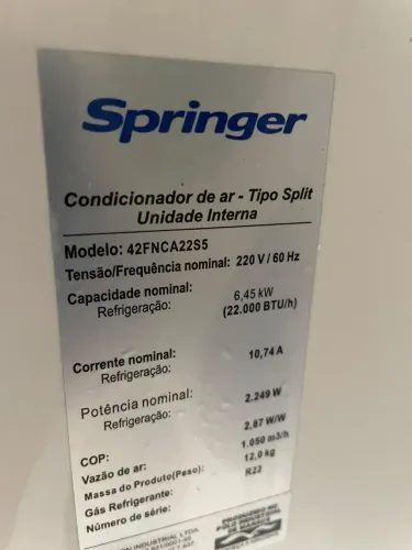 Ar condicionado split 220v (22.000BTU)