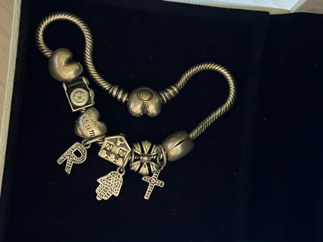Pulseira Pandora fecho coração original - 18cm
