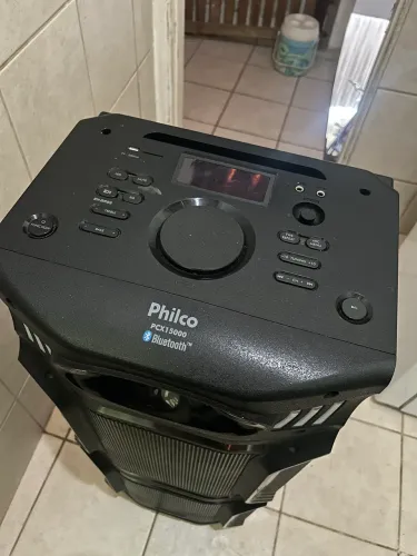 Caixa de som Philco nova zero Bluetooth acústica PCX com potência de 15000 wRMS