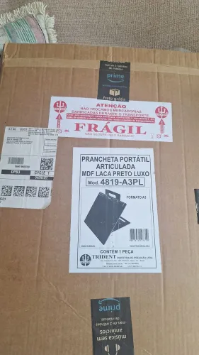 Prancheta portátil Articulada MDF laca preto luxo