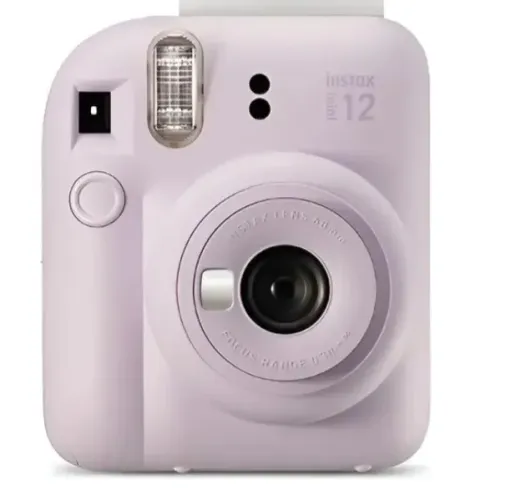 Maquina fotografica polaroide rosa