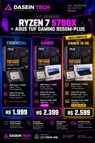 TROCA/NOVO/GARANTIA ASUS Tuf e 5700X