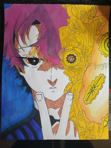 Desenho do vivian hugo de blue lock