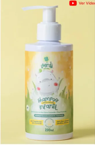 Shampoo Infantil Verdi Natural 200ml