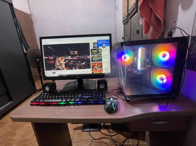 PC Gamer Completo 16GbRAM / SSD480Gb/ Monitor 22 Polegadas (Grande)