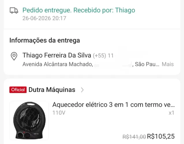 Aquecedor elétrico 3 em 1 ventisol.