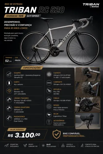 Bike road triban shimano 105 11v