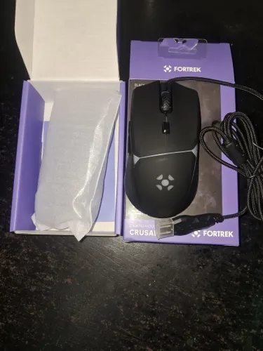Mouse Gamer Fortrek Crusader RGB (Até 12.800 DPI) - Novo na Caixa