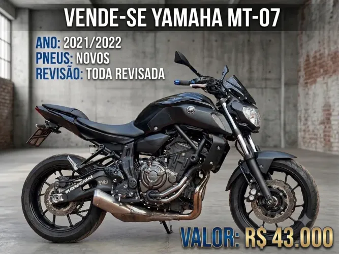 Mt 07 A MAIS NOVA /MOTO SÓ DE PASSEIOS
