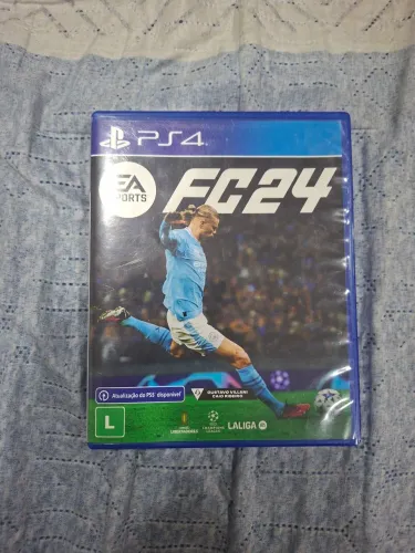 FC 24 de ps4, mídia física 