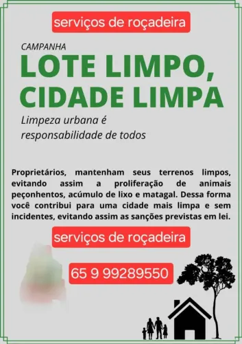 Serviço de roçadeira em geral