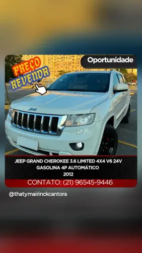 Jeep Grand Cherokee Limited 3.6 4X4 V6 Aut. 2012
