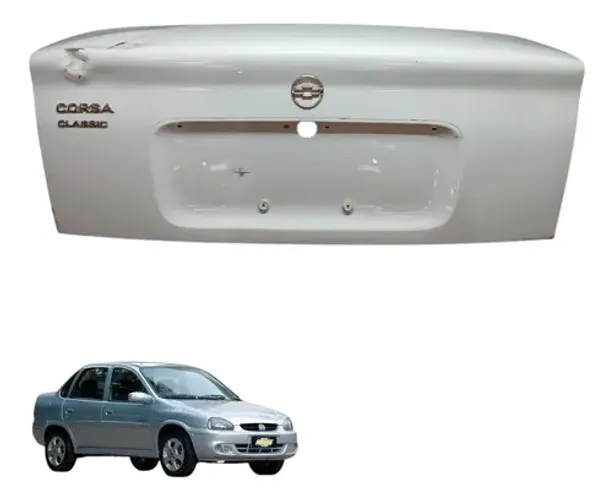 Tampa Traseira Corsa Classic Original 2000 2001 2002 2003 Branco