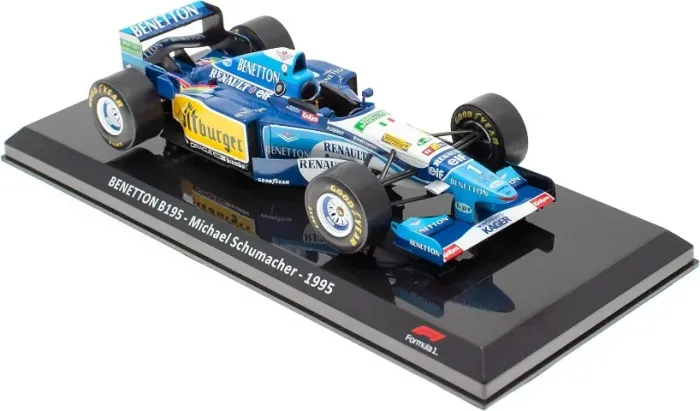 Miniatura F1 1/24 Benetton B195 1995 - Michael Schumacher - Nova / Lacrada