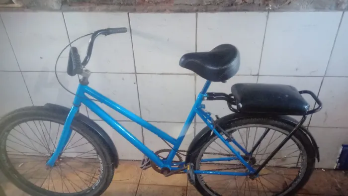 Bicicleta poti nova folha aero raiação inox cubo de rolamento freios bom 