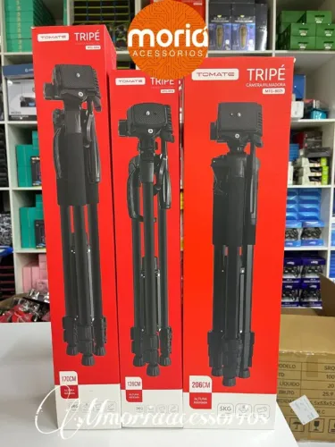 Tripé Profissional Para Celular E Câmera 1,70mt, 1,39mt, 2,06mt