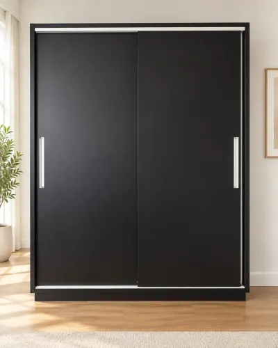 Armário. Guarda roupa. Duas portas. 1,80 m (L) × 0,40 m (P) × 2,40 m (A)