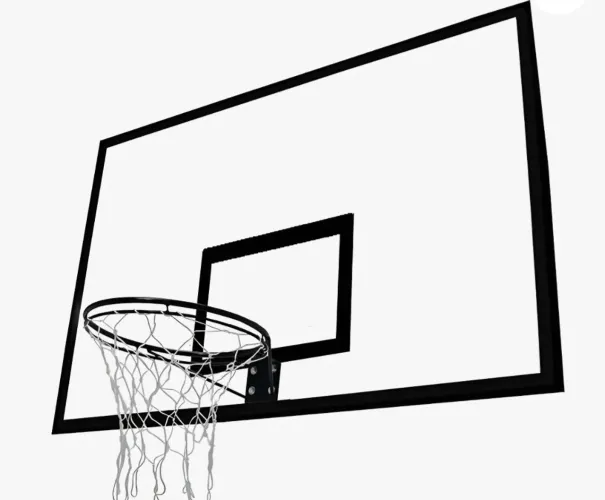 Tabela de Basquete Oficial 1,60x1,10 com Aro e Rede Completa<br>Ou mais chamativo:
