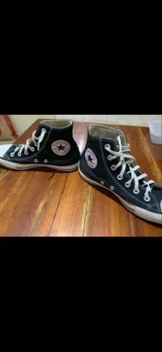 All star cano alto preto