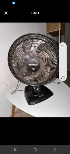 Ventilador funcionando perfeitamente