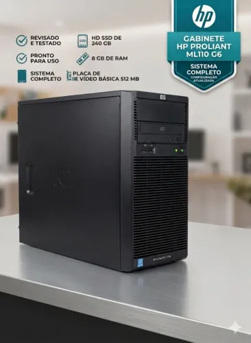 Computador HP ProLiant Xeon Quad-Core + 8GB RAM + Placa de Vídeo