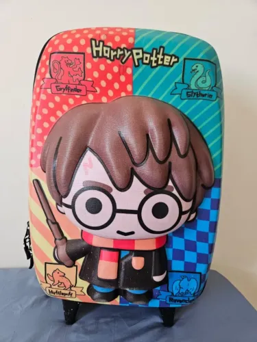 Mochila Escolar Infantil de Rodinhas em EVA, Harry Potter