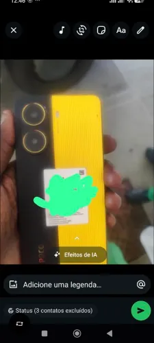 Vendo celular poco X7 pro 5g 12 de RAM 256 GB sem marca de uso único dono com carregador