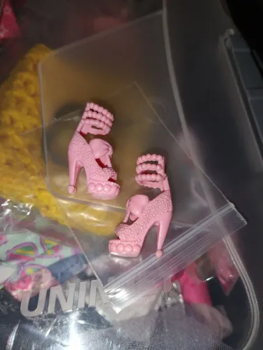 Sapatos rosa originais Barbie Mattel