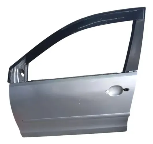 Porta Dianteira Esquerda Prata Vw Polo 2005 2012 6q0831607d Dianteira Esquerdo Prata