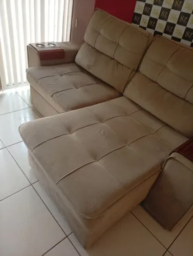 Sofá retrátil reclinável
