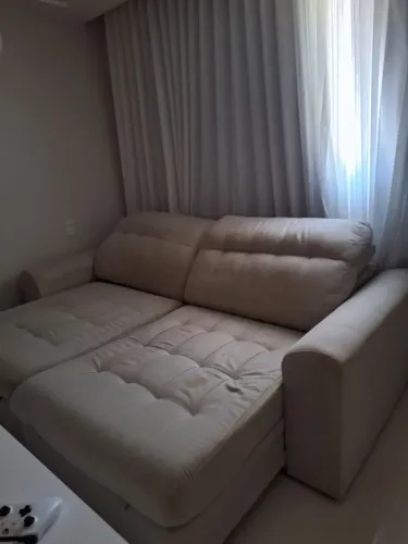 Sofá retrátil reclináveu 2.70 aconchego boucle