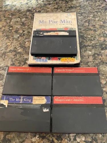 Lote 5 jogos master system 