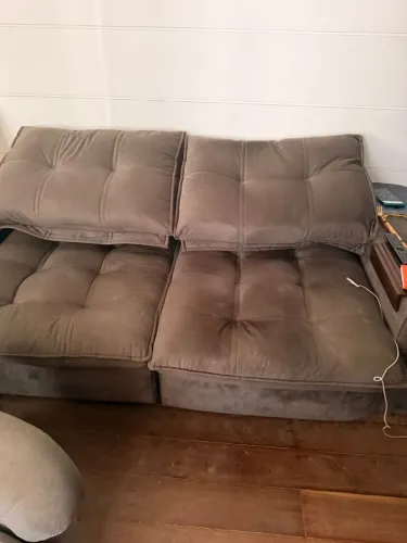 Excelente Sofá Cama marrom