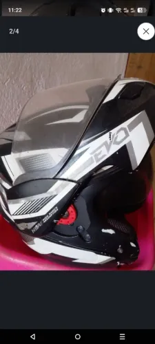 Capacete com 2 viseira