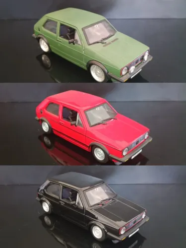 Lote de miniaturas golf mk1 burago 1:24 "leia" 