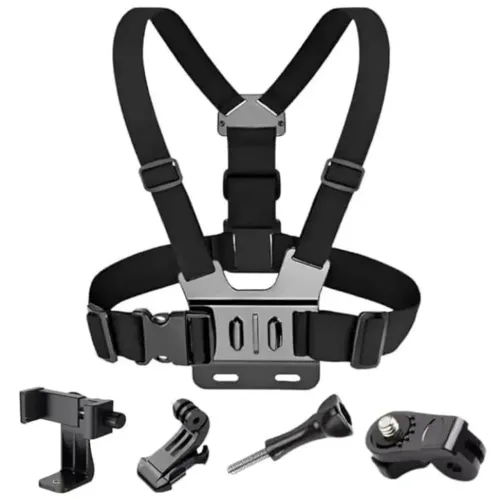 Suporte Peitoral AJUSTÁVEL para Celular e GoPro