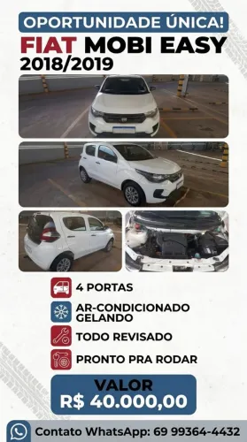Fiat Mobi Easy 1.0 Fire Flex 5P. 2019