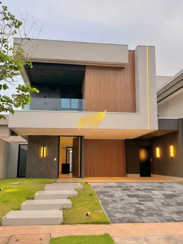 Casa de Luxo em Condomínio no Jardim Imperial, Cuiabá-MT: 4 quartos, 4 suítes, 288,52m² - 