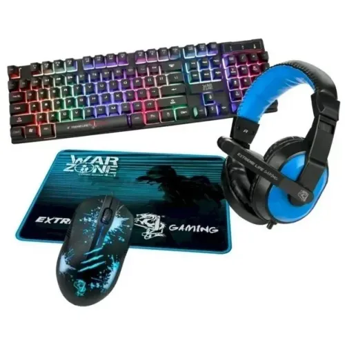Kit Gamer ELG Warzone CGWZ41, Mouse, Teclado, Headset e Mousepad