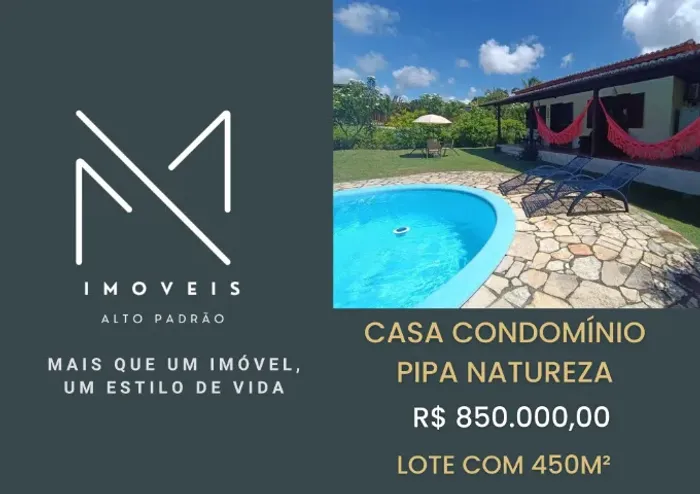 CASA NO CONDOMÍNIO PIPA NATUREZA, OPORTUNIDADE