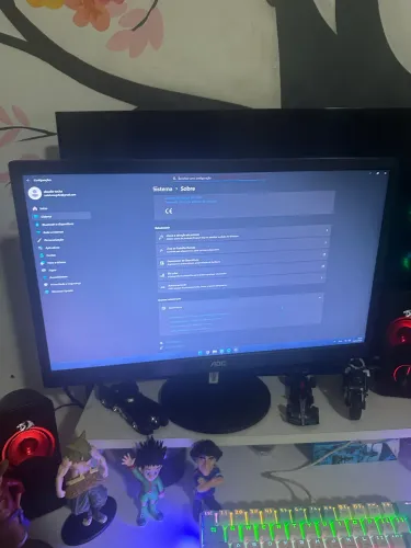 PC Gamer Completo Ryzen 5 5600G 16GB SSD 480GB + Monitor + Kit Gamer