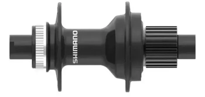 Cubo traseiro Shimano MT410 e Eixo E-Thru SM-AX56