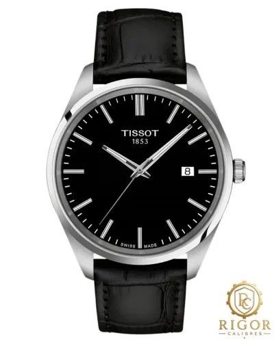 Relógio Tissot PR 100 Classic T150.410.16.051.00 Mostrador Preto, Couro, Precisão, Quartz