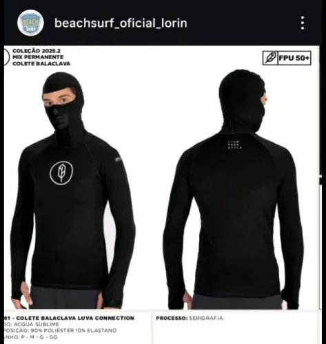 Camisas Balaclava UV Pena Lançamentos