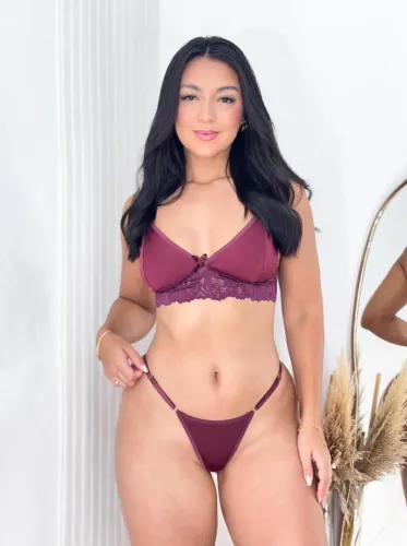 Lingerie Sexy Conjunto Jade - Roxo