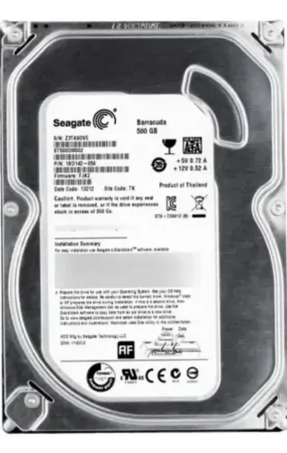 Hd seagate barracuda 500gb tudo ok
