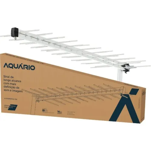 Antena Digital Externa Log Tv 40 Elementos Lu-40 - Aquário