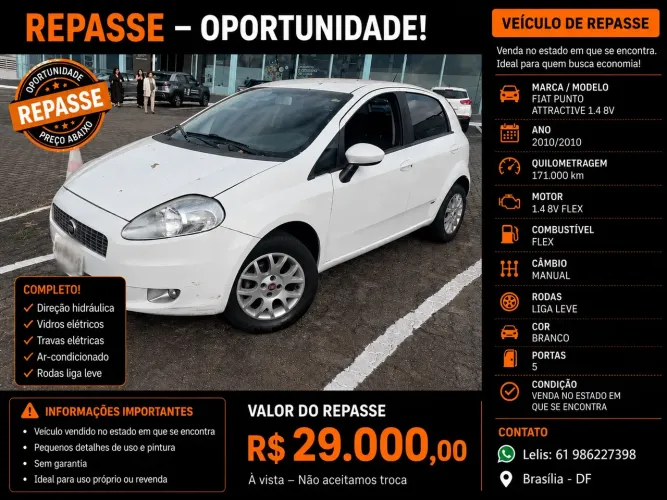 Fiat Punto 1.4 Fire Flex 8V 5P 2010