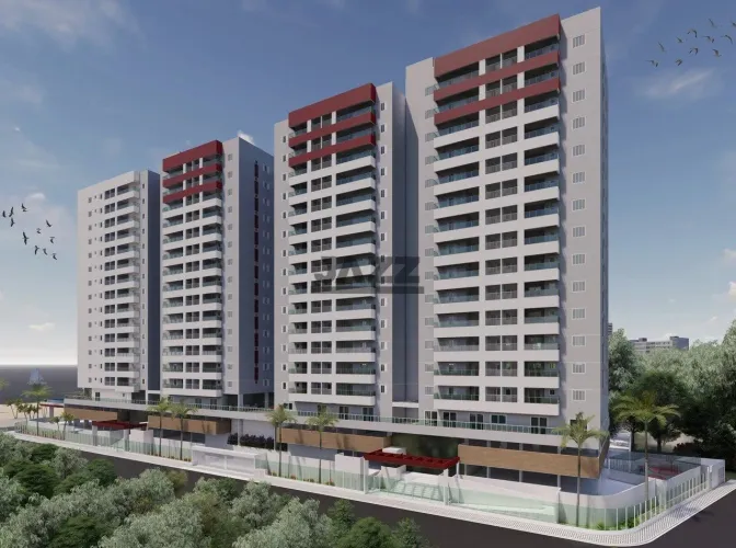 Apartmento 2 quartos vista mar- 72 m²- Sacda Gourmet- Caiçara- Praia Grande